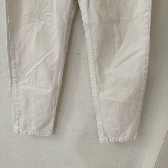 Vintage White Tommy Hilfiger High Rise Stamped Logo Waist Band Size 6 - Picture 13 of 14